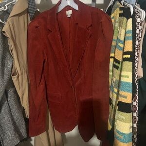 Corduroy 100% Cotton Rust Blazer